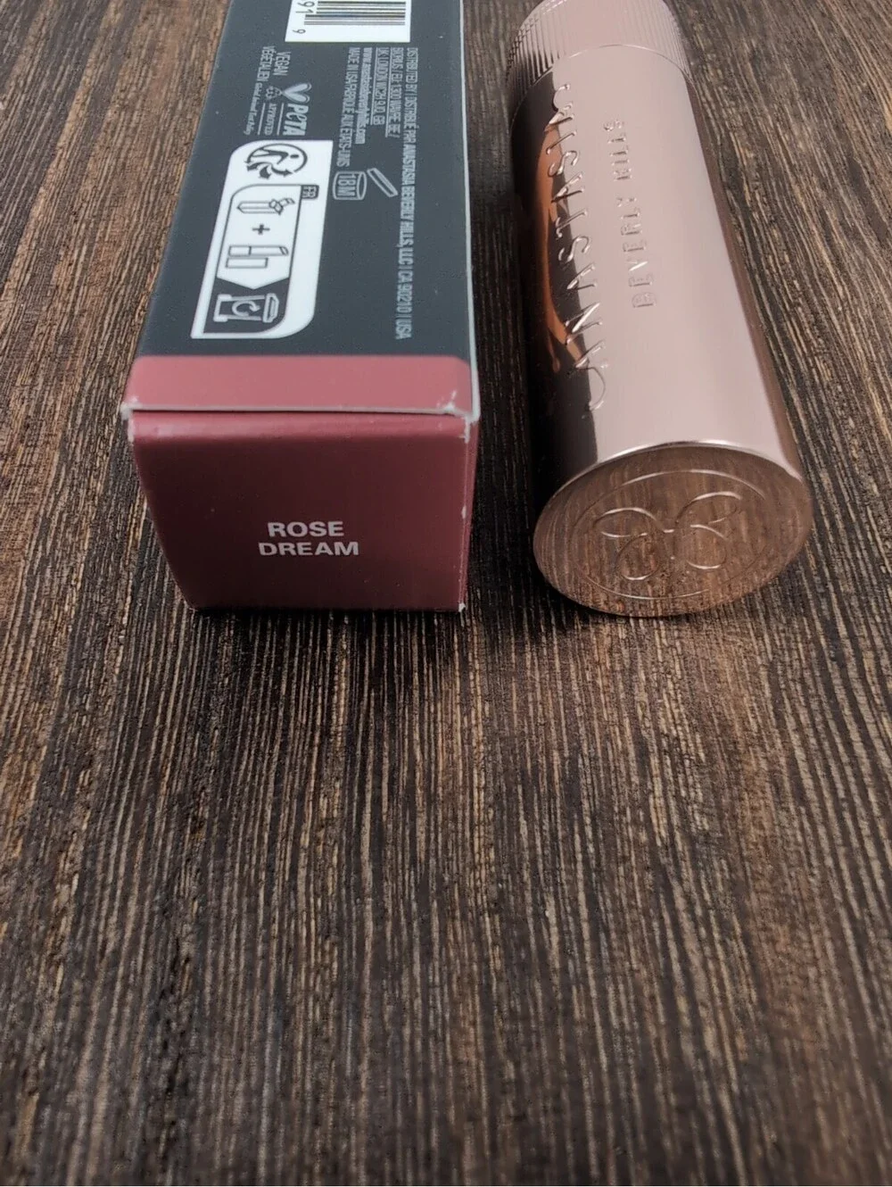 Anastasia Beverly Hills Matte & Satin Lipstick Rose Dream Full Size .10 Oz